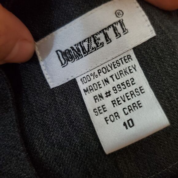 Donizetti Gray Dress Size 10 NWT - Picture 4 of 6